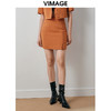 VIMAGE纬漫纪秋款时尚气质个性显瘦百搭包臀半身裙短裙女V2006606 商品缩略图0