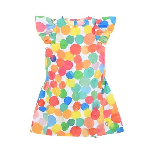 rainbowxoxo 彩色波波印收腰连衣裙【该商品不支持用券】 商品图1