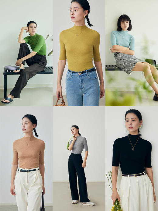 （合作款）HeyDress半高领针织衫 商品图1