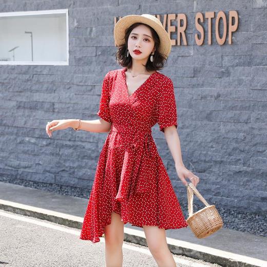 一片式裙子法式连衣裙夏季女2023装新款气质高级感小个子碎花裙子 商品图1