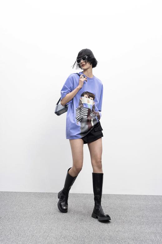 印花长T恤 商品图3