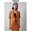 纬漫纪VIMAGE秋季新款时尚西装翻领显瘦短外套女V2003603 商品缩略图2