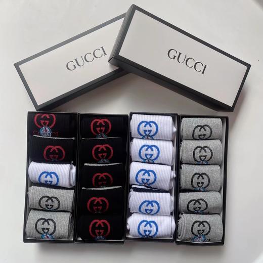 gucci哆啦a梦长筒袜  撞色袜男女情侣潮牌袜 商品图0