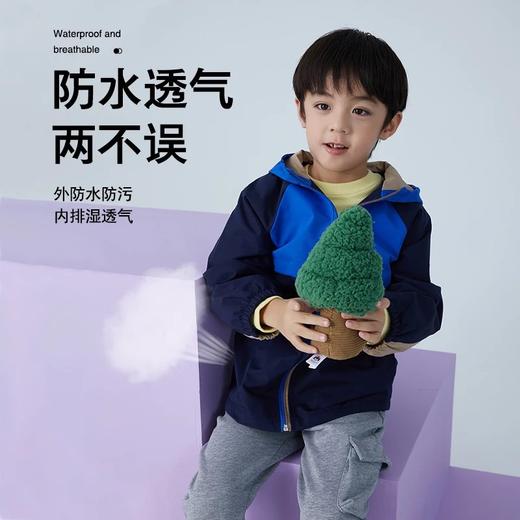 【夏季清仓】龙之涵 亲子款加绒连帽冲锋衣冲锋裤合集 中大童保暖上衣 婴幼儿A类标准 商品图7
