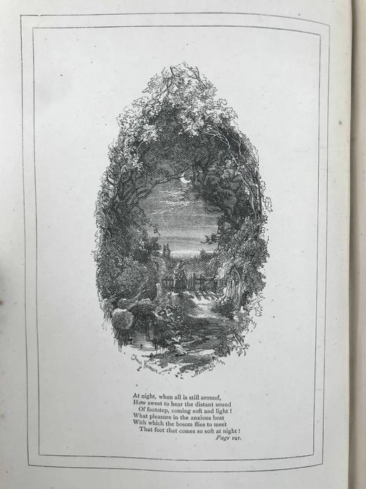 1879年 托马斯·摩尔诗集 约8幅插图 漆布精装18开 商品图6