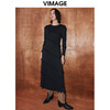 VIMAGE纬漫纪秋季新款时尚气质修身连衣裙V2077604 商品缩略图1