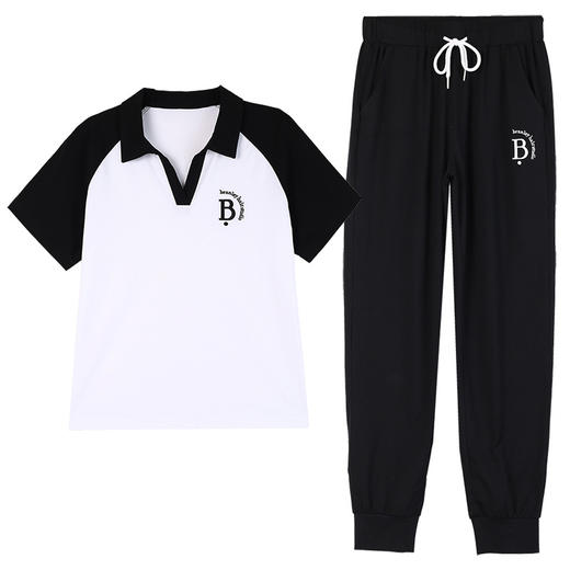 时尚洋气，短袖长裤运动裤休闲装女夏季薄款两件套TR-MLM2585 商品图4