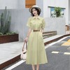 法式白色连衣裙夏季女2023女装新款短袖垂感显瘦衬衫裙子一件代发 商品缩略图3