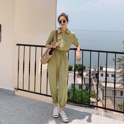 连体衣女装2023夏季新款设计垂感显瘦束脚连衣裤女士连体裤工装裤 商品图0