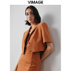 纬漫纪VIMAGE秋季新款时尚西装翻领显瘦短外套女V2003603 商品缩略图3