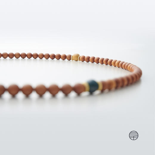 万物三千｜老山檀阿拉善玉多宝佛珠(蓝色隔珠） 108颗 6mm 商品图2