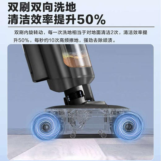 海尔（Haier） 无线智能洗地机大吸力无线双滚刷吸拖洗一体RHXBF-S310 商品图4