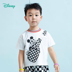 【商场同款】迪士尼童装男童潮帅卡通短袖T恤夏季清爽新品中大童米奇纯棉上衣