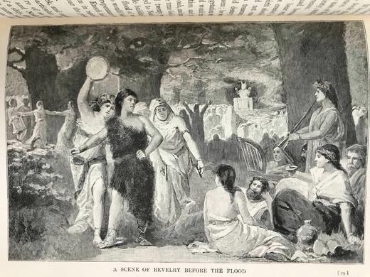 1897年 先祖与先知 约50幅版画插图 漆布精装18开 商品图6