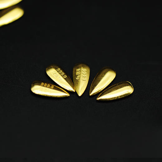 黄金 1克金豆豆  1克金瓜子 1克金心 1克金五角星  Au9999  送礼 攒金 收藏 商品图1