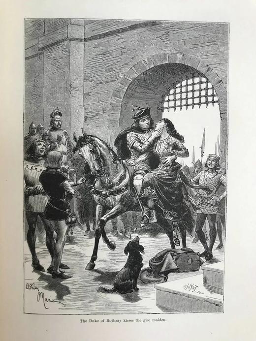 约19世纪后期 司各特《帕思丽人》 约百幅插图 漆布精装16开 商品图10