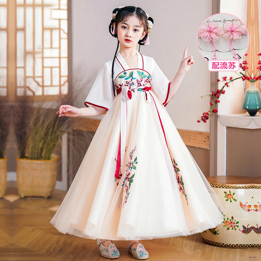 ST-22P103女童中国风仙裙儿童汉服襦裙夏季新款小女孩古风古装连衣裙 商品图5