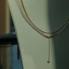 甄珠贝 精品小珍珠4-5mm可调节项链 18K金尾链 客人定制叠戴风锁骨项链 商品缩略图6