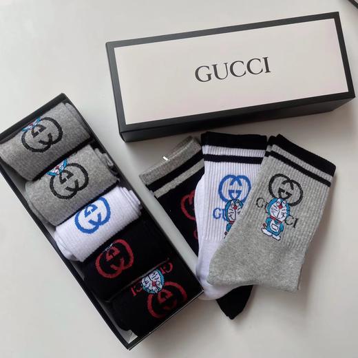 gucci哆啦a梦长筒袜  撞色袜男女情侣潮牌袜 商品图1
