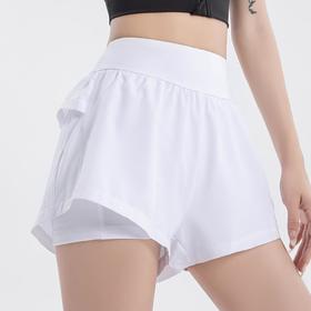 2023夏季防走光高腰速干运动健身短裤假两件裸感透气瑜伽运动短裤