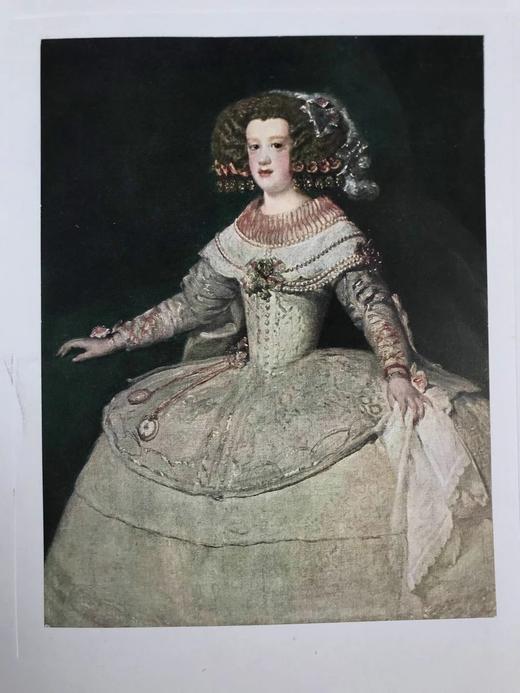 1914年 委拉斯凯兹画集 16幅彩色插图 布面精装大16开 商品图9