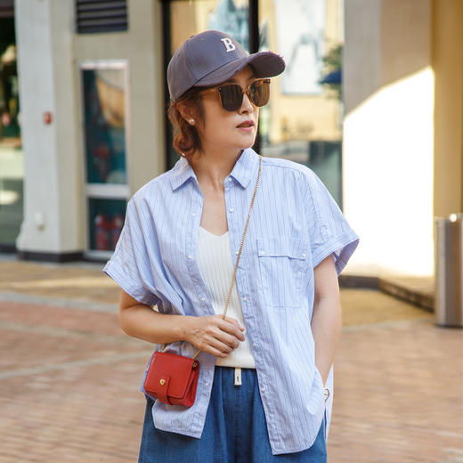 条纹衬衫 商品图0