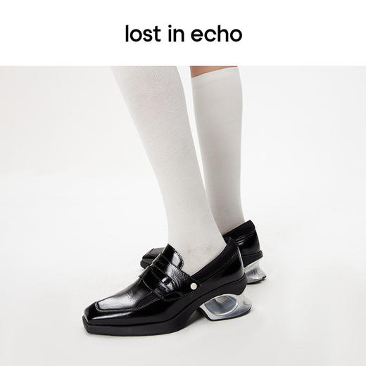 [捡漏价]lost in echo设计师品牌设计感小众百搭异形乐福镂空跟增高运动鞋 商品图3