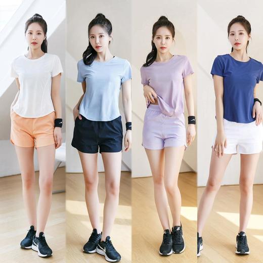 2023新款韩版健身套装女瑜伽跑步显瘦舒适透气跑步跳操运动套装女 商品图0