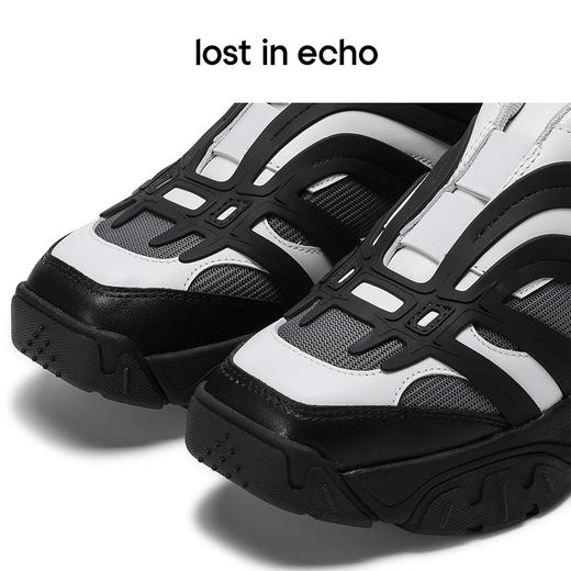 [捡漏价]lost in echo新品流线拼色厚底老爹鞋运动鞋翘头跑鞋网面休闲鞋女 商品图4
