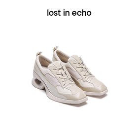 [捡漏价]lost in echo设计师品牌设计感百搭尖头异形镂空跟增高运动球鞋