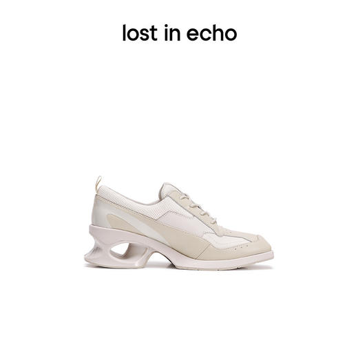 [捡漏价]lost in echo设计师品牌设计感百搭尖头异形镂空跟增高运动球鞋 商品图1