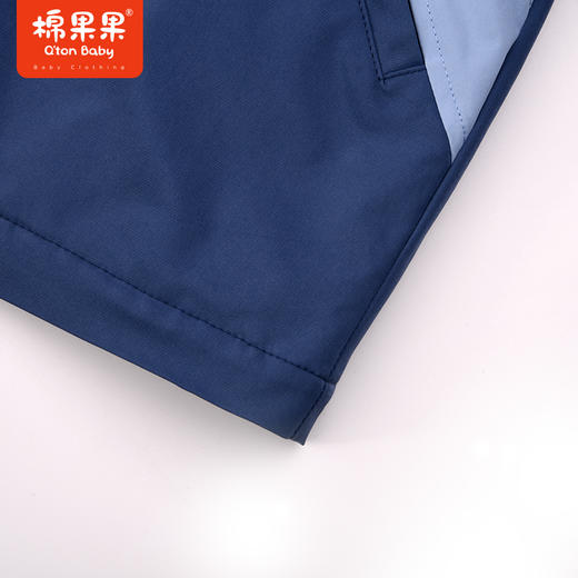 棉果果秋季新品男童加绒保暖风衣帅气拼接撞色外套M312100323460 商品图5