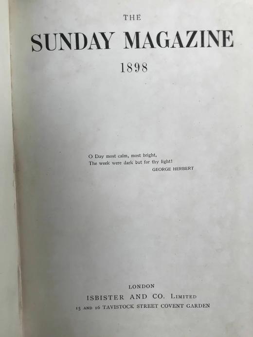 1898年 礼拜日杂志 数百幅插图 漆布精装18开 商品图2