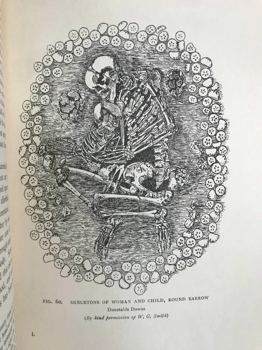 1909年 英格兰史前时代遗物 93幅插图 漆布精装大32开 商品图7