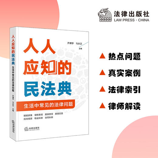 人人应知的民法典：生活中常见的法律问题   齐博学 马永正主编 商品图0
