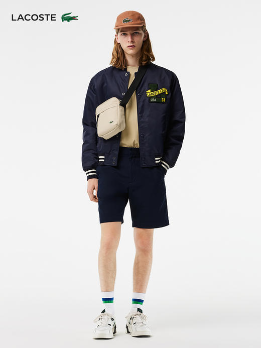 【海南专供价】Lacoste法国鳄鱼男装新款直筒裤短裤休闲裤GH7989-98 商品图3