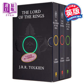 【中商原版】指环王三本盒装 平装版 英文原版 The Lord of the Rings 3 Book Box set JRR Tolkien