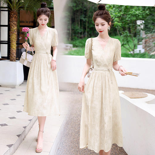 时尚休闲，新款仙气淑女潮流清新设计感天丝棉连衣裙HR-LMJY6626 商品图6