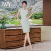 IWY/绿色无袖职业连衣裙女高端职业装气质西装内搭包臀裙可单穿Q983 商品缩略图4