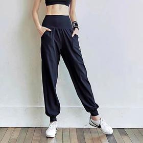 2023春夏运动瑜伽裤女高腰健身房训练裤休闲大码宽松透气显瘦薄款