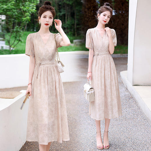 时尚休闲，新款仙气淑女潮流清新设计感天丝棉连衣裙HR-LMJY6626 商品图7