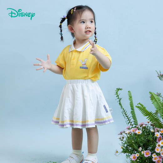 【商场同款】迪士尼童装小清新学院风套装女童夏季新款甜酷POLO衫百褶裙222DT0160 商品图1