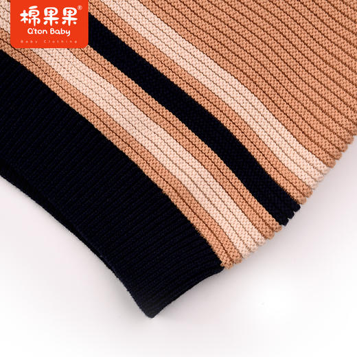 棉果果秋季新品男童棉线背心毛衣线衣帅气绅士M312170523455 商品图2