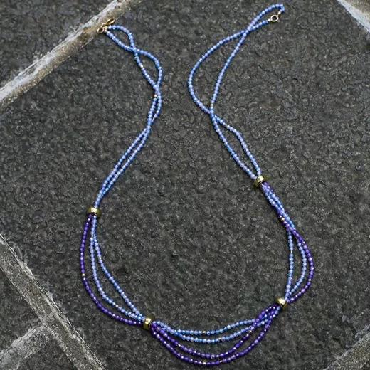 SpoiledBrat Jewelry蓝紫色系多层锆石项链 商品图1