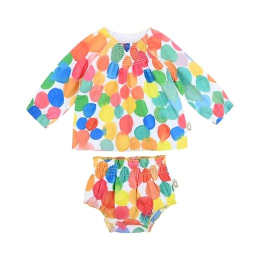 rainbowxoxo 彩色波波印花长袖套装【该商品不支持用券】 商品图0