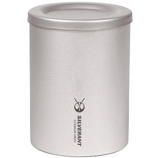 银蚁纯钛快客杯双层单人180ml旅行茶具户外户外茶具泡茶器泡茶壶银蚁户外 单人泡茶器 180ml 钛晶款 商品图0