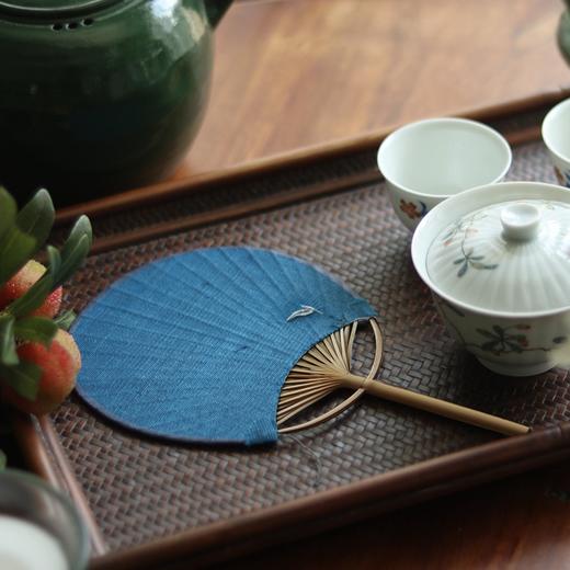 槐夏风清 夏布团扇 多款扇形/颜色可选（景德镇圆通发货） 商品图1