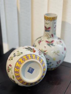 白底蝶恋花天球