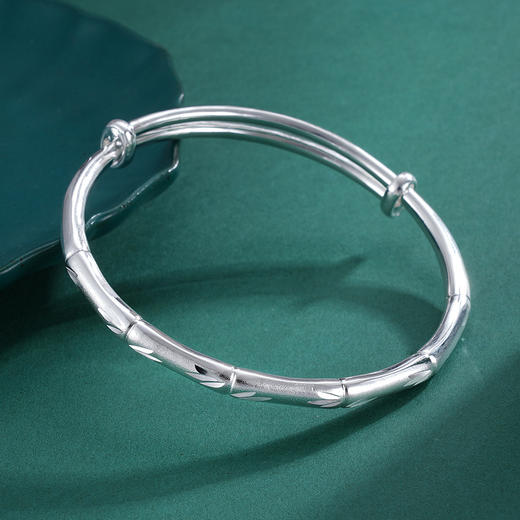 子佩集S999银【步步高升】手镯【ZCP202Y】推拉2307 商品图1