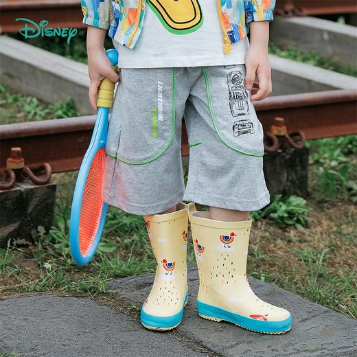 迪士尼童装男童七分裤夏季清爽潮酷闪电麦昆中大童宝宝纯棉短裤 商品图0